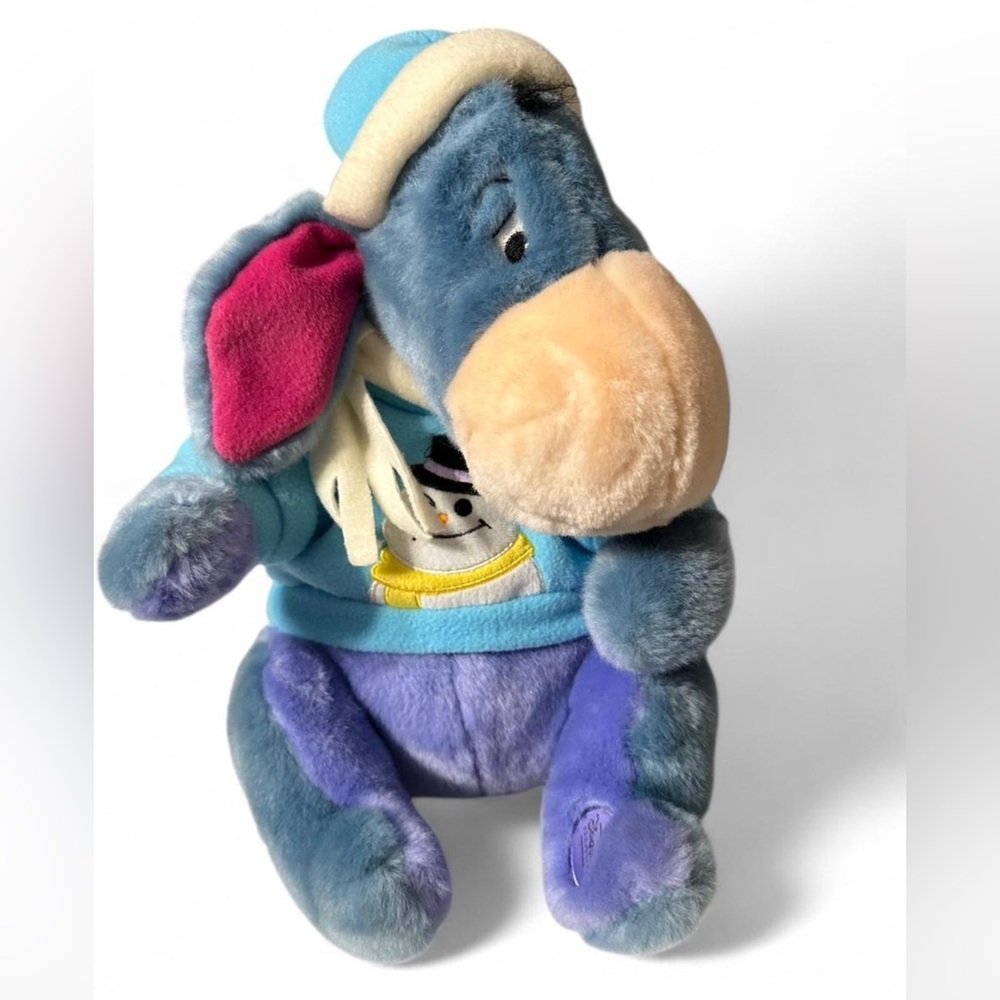 Vintage Disney Eeyore Snowman Plush - 2003